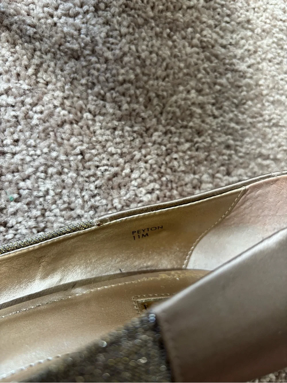 Tahari Pointed-Toe Women's Heels in Shimmery Gold and Taupe